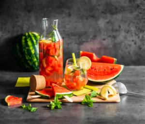 fresh watermelon summer drink