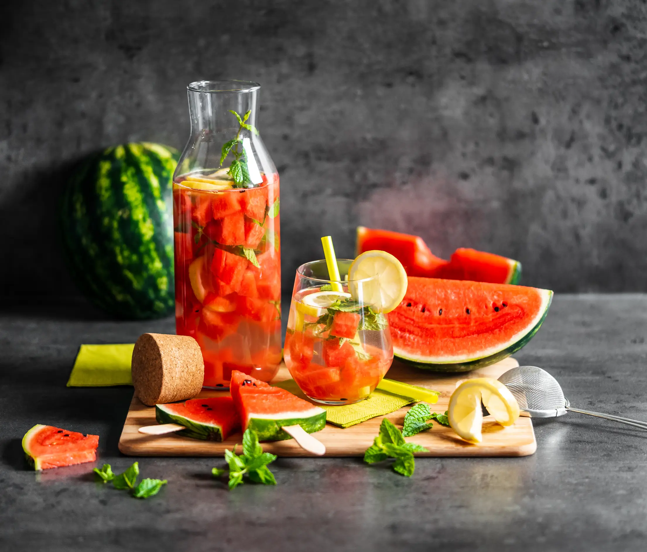 fresh watermelon summer drink