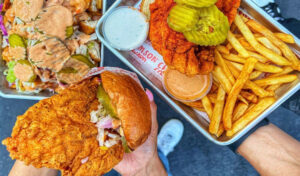 Crimson Coward sides and Crimson fries to balance Nashville hot chicken heat